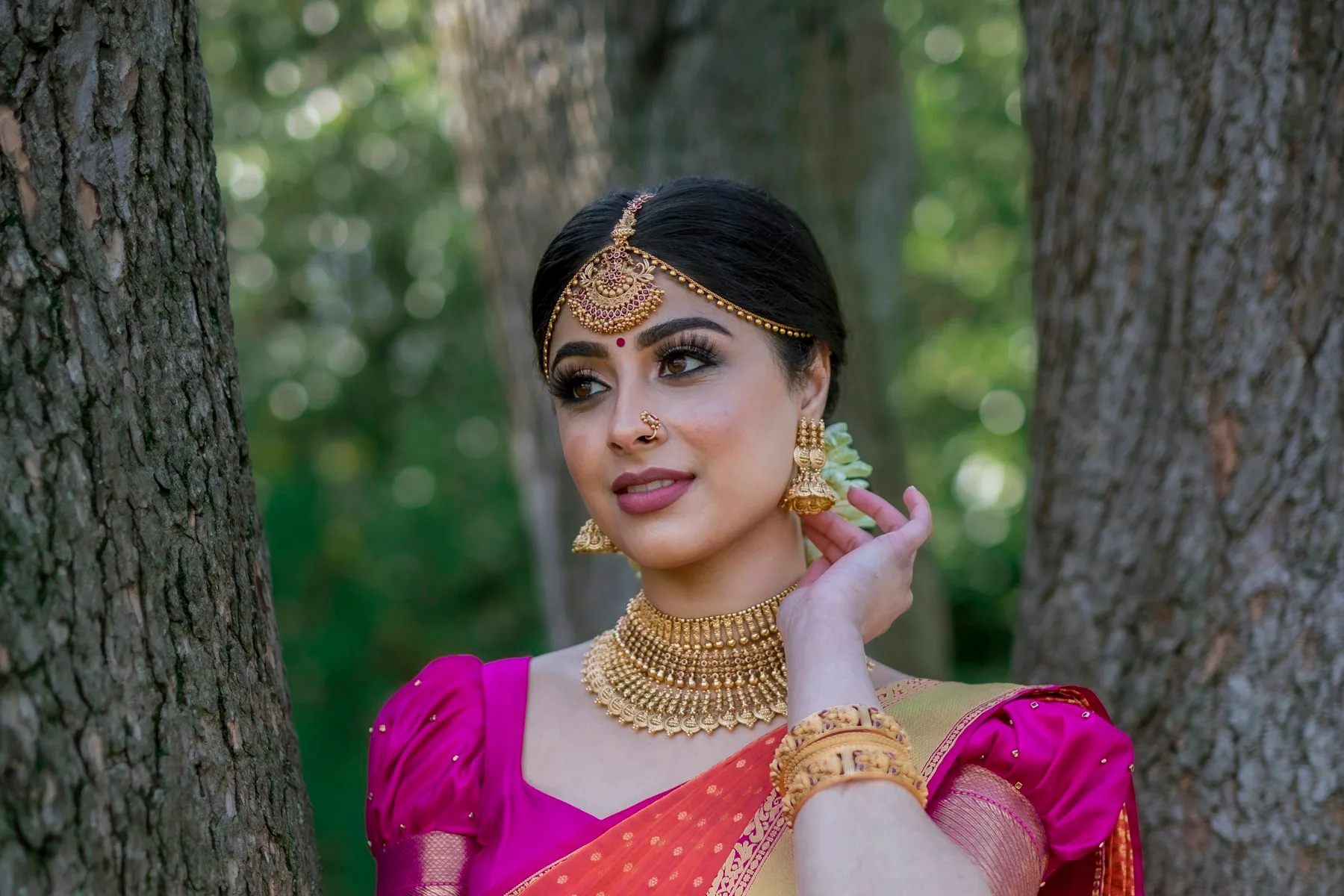 A finished bridal look