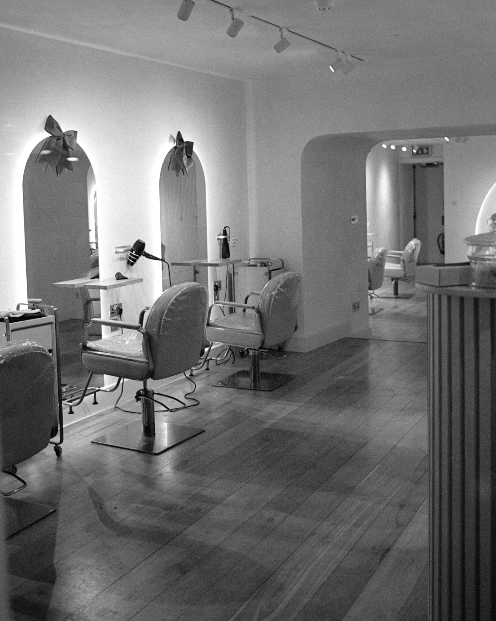 Inside the salon at SoBo Center